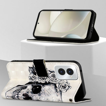 For Motorola Moto G Power 5G 2024 3D Painting Horizontal Flip Leather Phone Case(Skull) by buy2fix