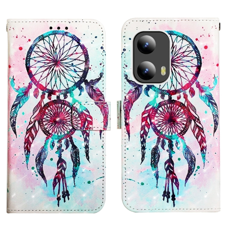 For Motorola Moto G Play 5G 2024 3D Painting Horizontal Flip Leather Phone Case(Color Drop Wind Chimes) by buy2fix