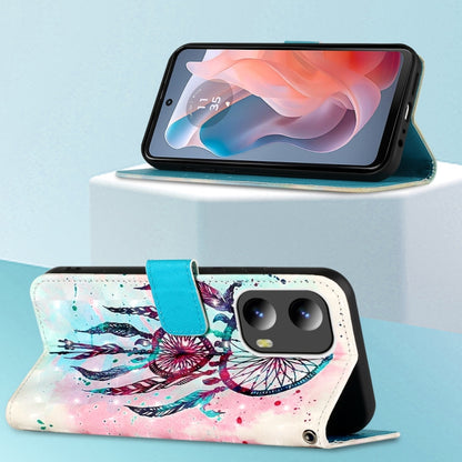 For Motorola Moto G Play 5G 2024 3D Painting Horizontal Flip Leather Phone Case(Color Drop Wind Chimes) by buy2fix