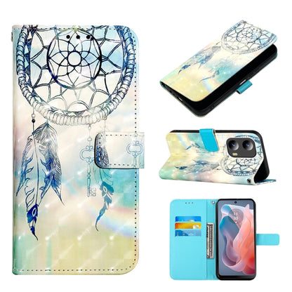 For Motorola Moto G Play 5G 2024 3D Painting Horizontal Flip Leather Phone Case(Dream Wind Chimes) by buy2fix