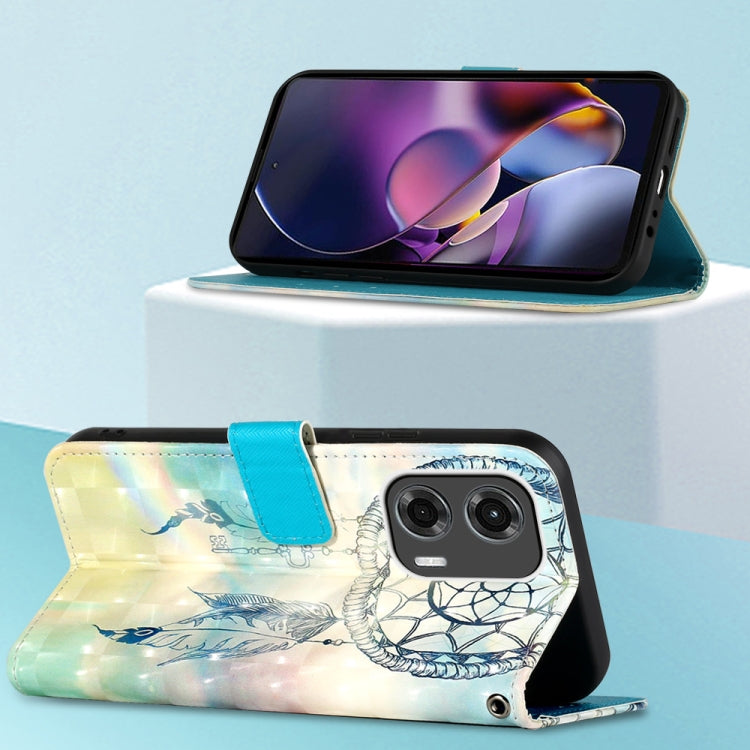 For Motorola Moto G Stylus 5G 2024 3D Painting Horizontal Flip Leather Phone Case(Dream Wind Chimes) by buy2fix