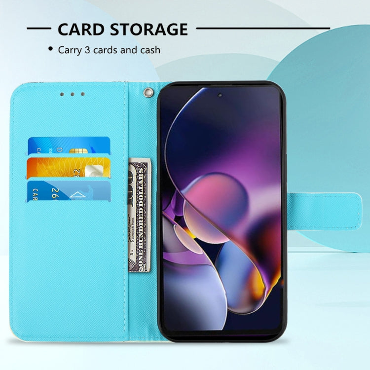 For Motorola Moto G Stylus 5G 2024 3D Painting Horizontal Flip Leather Phone Case(Grey Owl) by buy2fix