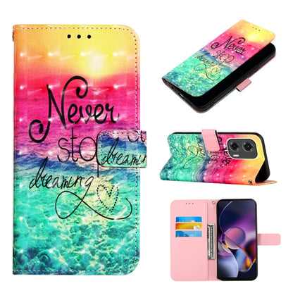 For Motorola Moto G Stylus 5G 2024 3D Painting Horizontal Flip Leather Phone Case(Chasing Dreams) by buy2fix