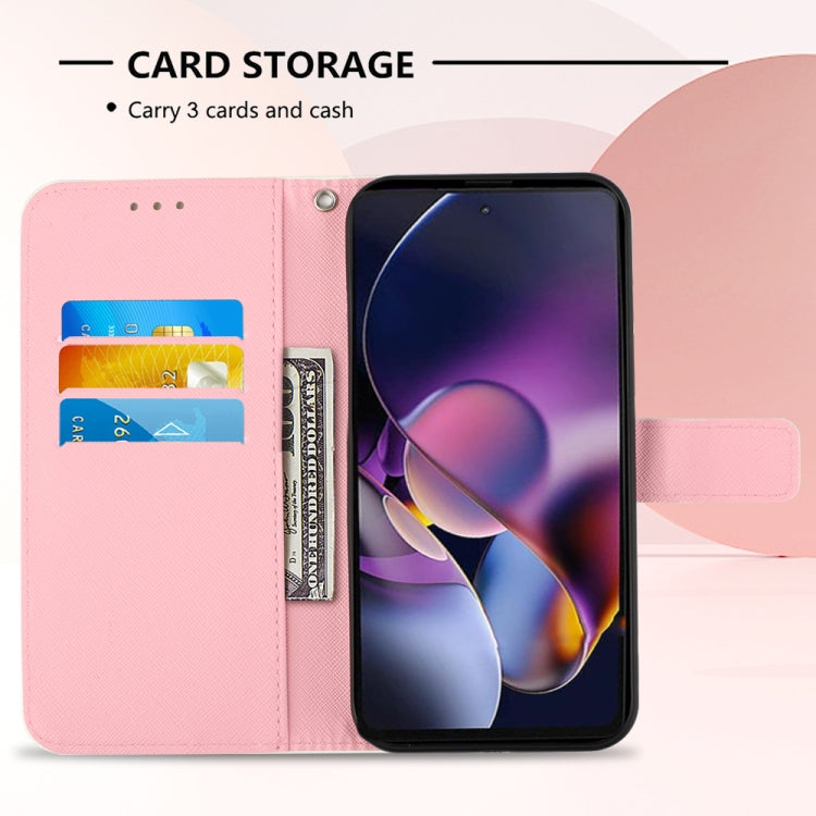 For Motorola Moto G Stylus 5G 2024 3D Painting Horizontal Flip Leather Phone Case(Rose Butterfly) by buy2fix