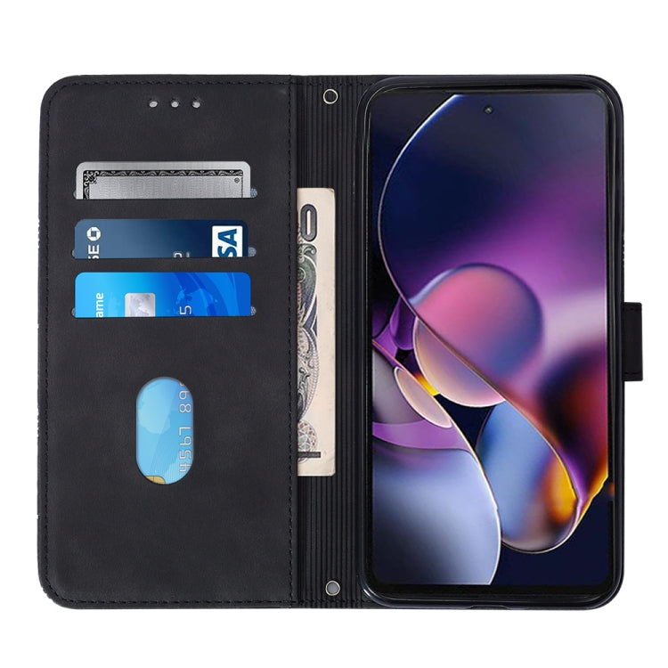 For Motorola Moto G Stylus 5G 2024 Crossbody 3D Embossed Flip Leather Phone Case(Black) by buy2fix