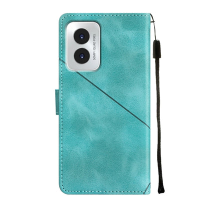 For Motorola Moto G Play 4G 2024 Skin Feel Embossed Leather Phone Case(Green) by buy2fix