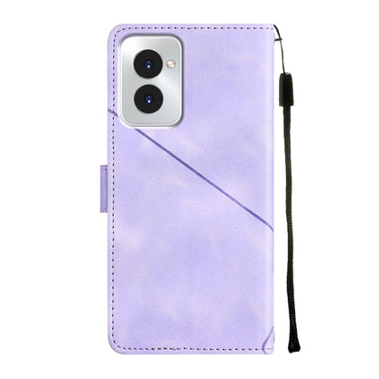 For Motorola Moto G Power 5G 2024 Skin Feel Embossed Leather Phone Case(Light Purple) by buy2fix