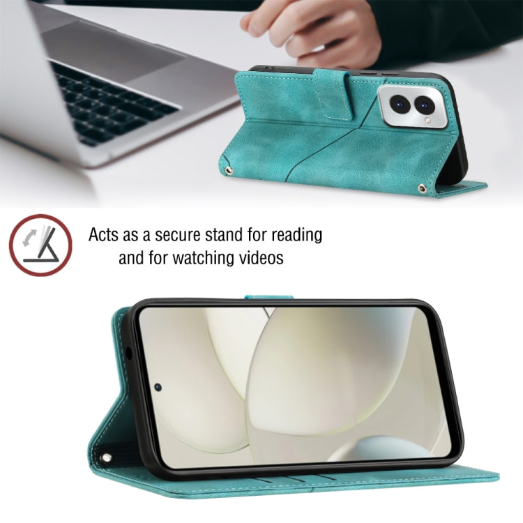 For Motorola Moto G Power 5G 2024 Skin Feel Embossed Leather Phone Case(Green) by buy2fix