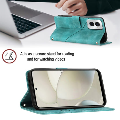 For Motorola Moto G Power 5G 2024 Skin Feel Embossed Leather Phone Case(Green) by buy2fix