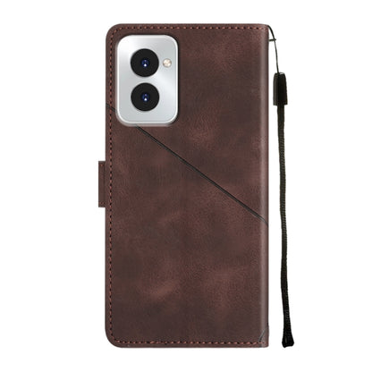 For Motorola Moto G Power 5G 2024 Skin Feel Embossed Leather Phone Case(Brown) by buy2fix