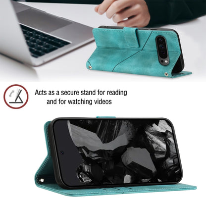 For Google Pixel 9 Pro XL Skin-feel Embossed Leather Phone Case(Green) by buy2fix