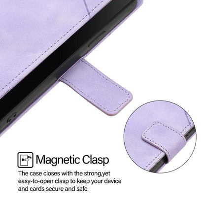 For Google Pixel 10 5G Global Skin-feel Embossed Leather Phone Case(Light Purple) - Google Cases by buy2fix | Online Shopping UK | buy2fix