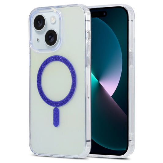 For iPhone 13 Magic Diamond Blu-ray MagSafe Phone Case(Purple) - iPhone 13 Cases by buy2fix | Online Shopping UK | buy2fix