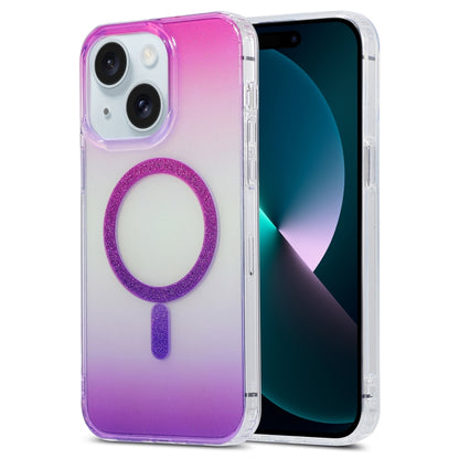 For iPhone 13 Magic Diamond Blu-ray MagSafe Phone Case(Red Purple Gradient) by buy2fix