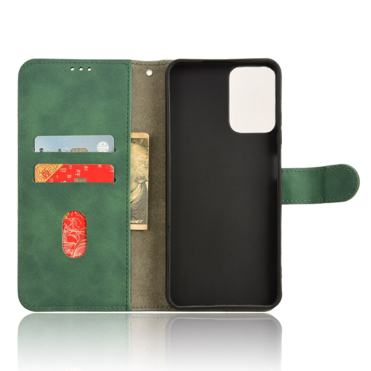 For Motorola Moto G Power 5G 2024 Skin Feel Magnetic Flip Leather Phone Case(Green) by buy2fix