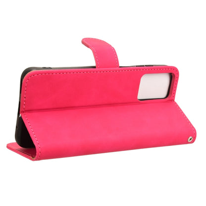 For Motorola Moto G Paly 4G 2024 Skin Feel Magnetic Flip Leather Phone Case(Rose Red) by buy2fix