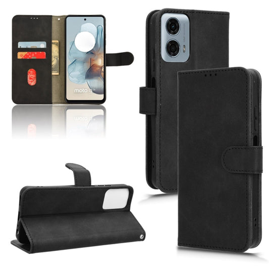 For Motorola Moto G Stylus 5G 2024 Skin Feel Magnetic Flip Leather Phone Case(Black) by buy2fix