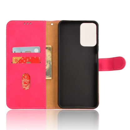 For Motorola Moto G Stylus 5G 2024 Skin Feel Magnetic Flip Leather Phone Case(Rose Red) by buy2fix