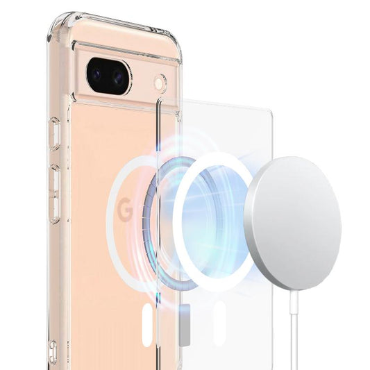 For Google Pixel 8a MagSafe Clear Acrylic PC Hybrid TPU Phone Case(Transparent) - Google Cases by buy2fix | Online Shopping UK | buy2fix