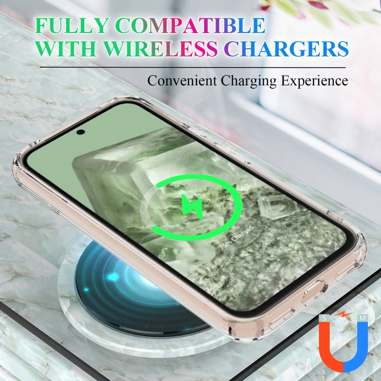 For Google Pixel 8a MagSafe Clear Acrylic PC Hybrid TPU Phone Case(Transparent) - Google Cases by buy2fix | Online Shopping UK | buy2fix