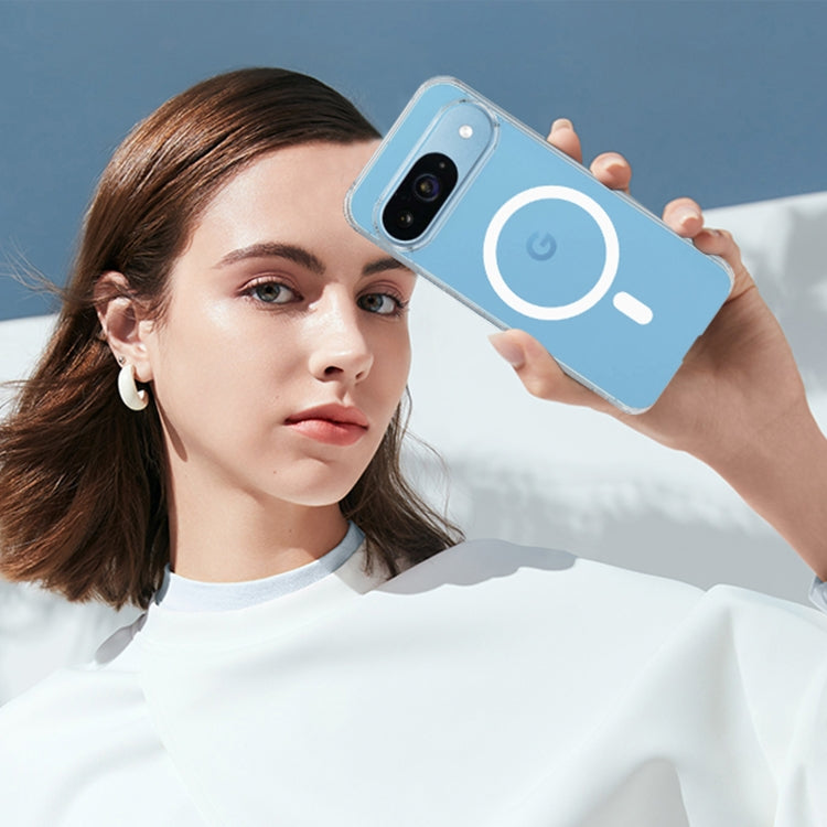 For Google Pixel 9 MagSafe Clear Acrylic PC Hybrid TPU Phone Case(Transparent) by buy2fix