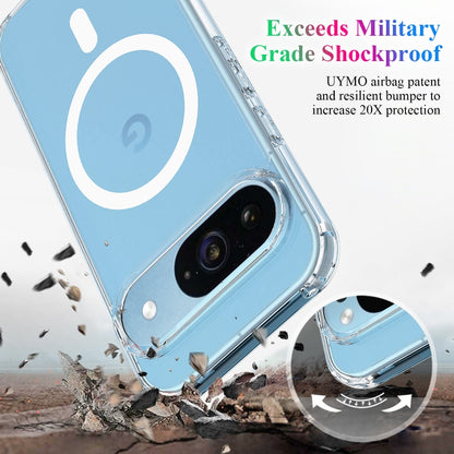 For Google Pixel 9 MagSafe Clear Acrylic PC Hybrid TPU Phone Case(Transparent) by buy2fix