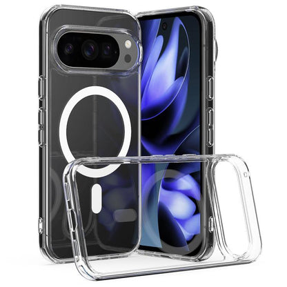 For Google Pixel 10 Pro MagSafe Clear Acrylic PC Hybrid TPU Phone Case(Transparent) - Google Cases by buy2fix | Online Shopping UK | buy2fix