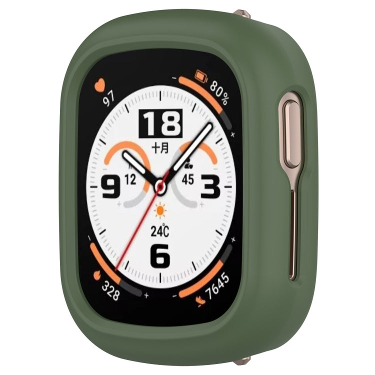 For Honor Watch 4 Half Coverage Hollow PC Watch Protective Case(Dark Green) by buy2fix