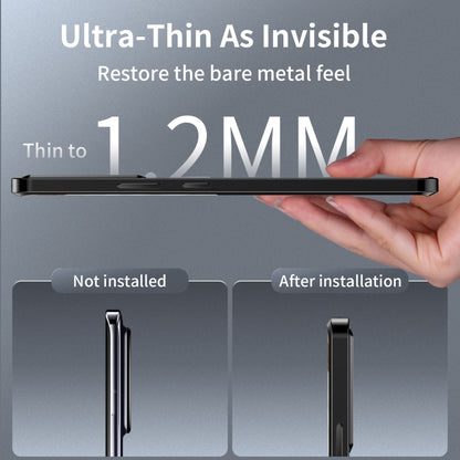 For Xiaomi Redmi K60 Ultra / 13T / 13T Pro Aromatherapy Magnetic Metal Phone Case(Black) - Xiaomi Cases by buy2fix | Online Shopping UK | buy2fix