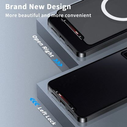 For Xiaomi Redmi K60 Ultra / 13T / 13T Pro Aromatherapy Magnetic Metal Phone Case(Black) - Xiaomi Cases by buy2fix | Online Shopping UK | buy2fix