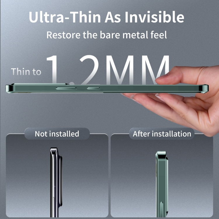 For Xiaomi Redmi K60 Ultra / 13T / 13T Pro Aromatherapy Magnetic Metal Phone Case(Green) - Xiaomi Cases by buy2fix | Online Shopping UK | buy2fix