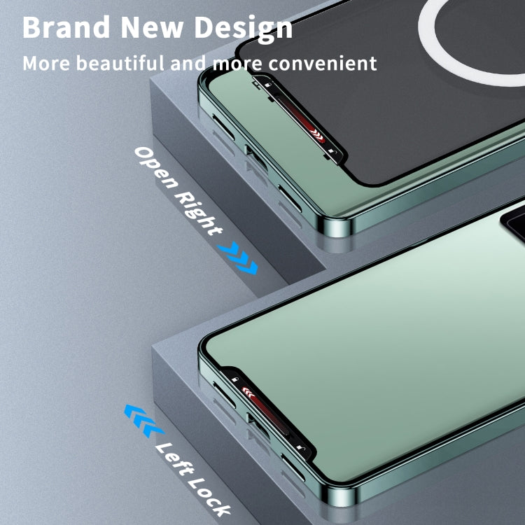 For Xiaomi Redmi K60 Ultra / 13T / 13T Pro Aromatherapy Magnetic Metal Phone Case(Green) - Xiaomi Cases by buy2fix | Online Shopping UK | buy2fix