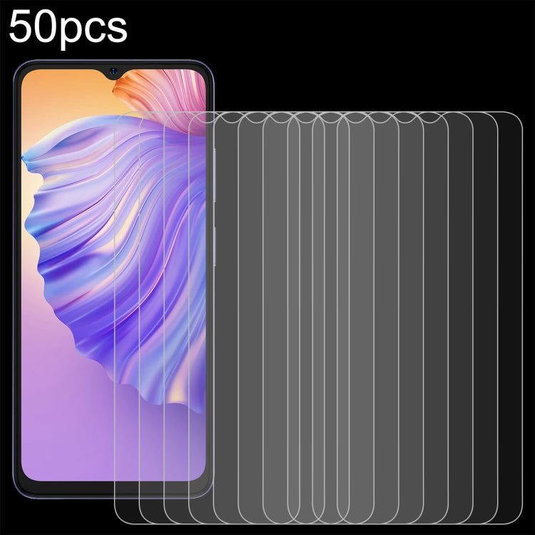 For Ulefone Note 21 50pcs 0.26mm 9H 2.5D Tempered Glass Film by buy2fix