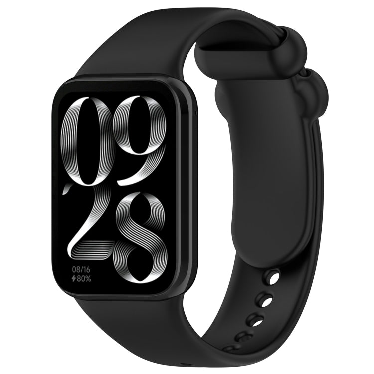 For Xiaomi Smart Band 9 Pro / 8 Pro Solid Color Black Buckle Silicone Watch Band(Black) - Watch Bands by buy2fix | Online Shopping UK | buy2fix