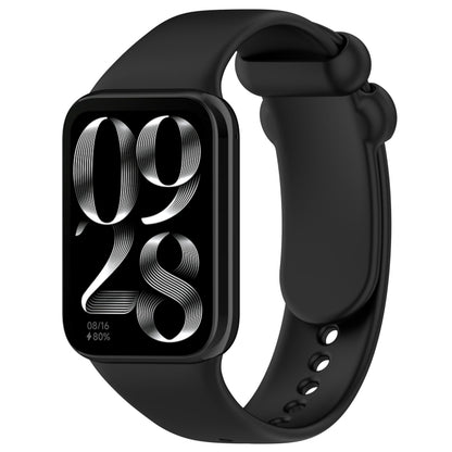 For Xiaomi Smart Band 9 Pro / 8 Pro Solid Color Black Buckle Silicone Watch Band(Black) - Watch Bands by buy2fix | Online Shopping UK | buy2fix