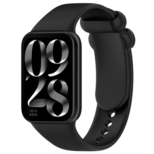 For Xiaomi Smart Band 9 Pro / 8 Pro Solid Color Black Buckle Silicone Watch Band(Black) - Watch Bands by buy2fix | Online Shopping UK | buy2fix