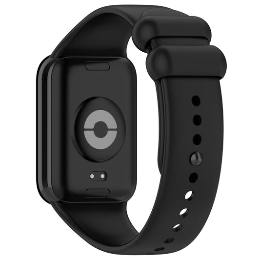 For Xiaomi Smart Band 9 Pro / 8 Pro Solid Color Black Buckle Silicone Watch Band(Black) - Watch Bands by buy2fix | Online Shopping UK | buy2fix