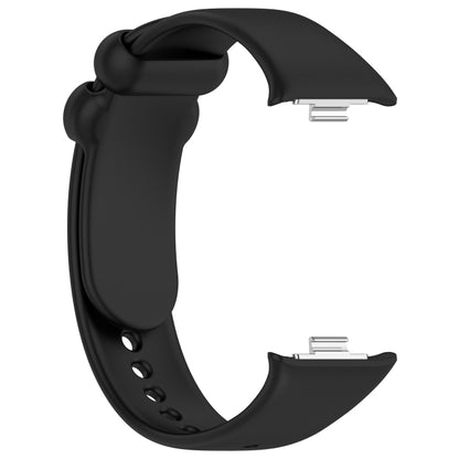 For Xiaomi Smart Band 9 Pro / 8 Pro Solid Color Black Buckle Silicone Watch Band(Black) - Watch Bands by buy2fix | Online Shopping UK | buy2fix
