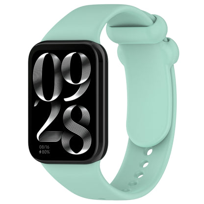For Xiaomi Smart Band 9 Pro / 8 Pro Solid Color Black Buckle Silicone Watch Band(Teal) - Watch Bands by buy2fix | Online Shopping UK | buy2fix