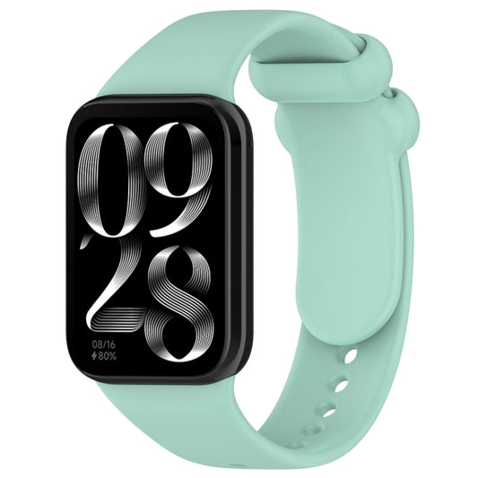 For Xiaomi Smart Band 9 Pro / 8 Pro Solid Color Black Buckle Silicone Watch Band(Teal) - Watch Bands by buy2fix | Online Shopping UK | buy2fix