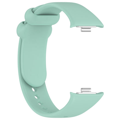 For Xiaomi Smart Band 9 Pro / 8 Pro Solid Color Black Buckle Silicone Watch Band(Teal) - Watch Bands by buy2fix | Online Shopping UK | buy2fix