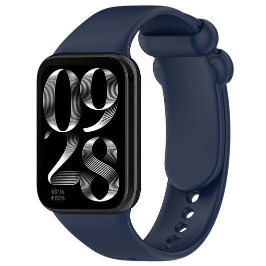For Xiaomi Smart Band 9 Pro / 8 Pro Solid Color Black Buckle Silicone Watch Band(Midnight Blue) - Watch Bands by buy2fix | Online Shopping UK | buy2fix