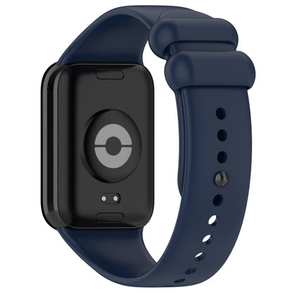 For Xiaomi Smart Band 9 Pro / 8 Pro Solid Color Black Buckle Silicone Watch Band(Midnight Blue) - Watch Bands by buy2fix | Online Shopping UK | buy2fix