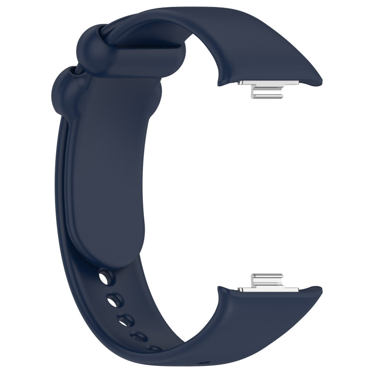 For Xiaomi Smart Band 9 Pro / 8 Pro Solid Color Black Buckle Silicone Watch Band(Midnight Blue) - Watch Bands by buy2fix | Online Shopping UK | buy2fix