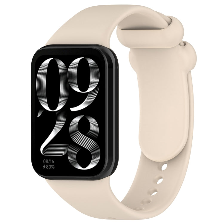 For Xiaomi Smart Band 9 Pro / 8 Pro Solid Color Black Buckle Silicone Watch Band(Starlight Color) - Watch Bands by buy2fix | Online Shopping UK | buy2fix