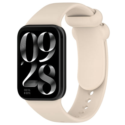 For Xiaomi Smart Band 9 Pro / 8 Pro Solid Color Black Buckle Silicone Watch Band(Starlight Color) - Watch Bands by buy2fix | Online Shopping UK | buy2fix