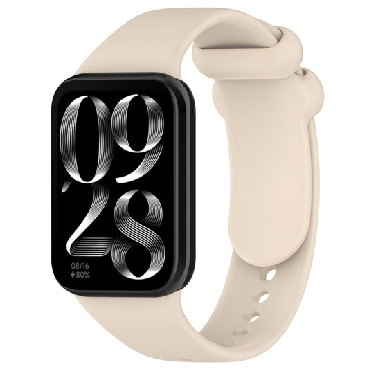 For Xiaomi Smart Band 9 Pro / 8 Pro Solid Color Black Buckle Silicone Watch Band(Starlight Color) - Watch Bands by buy2fix | Online Shopping UK | buy2fix