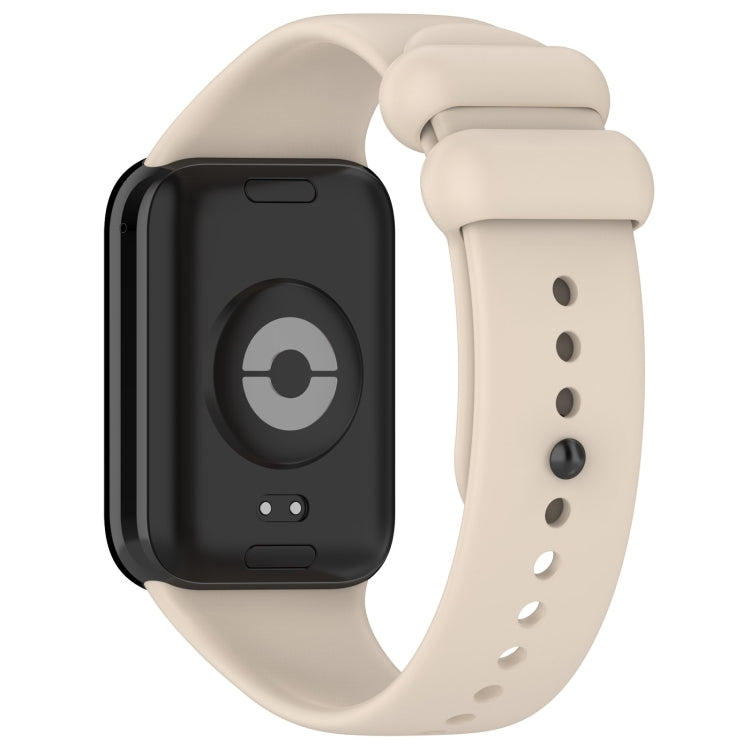 For Xiaomi Smart Band 9 Pro / 8 Pro Solid Color Black Buckle Silicone Watch Band(Starlight Color) - Watch Bands by buy2fix | Online Shopping UK | buy2fix