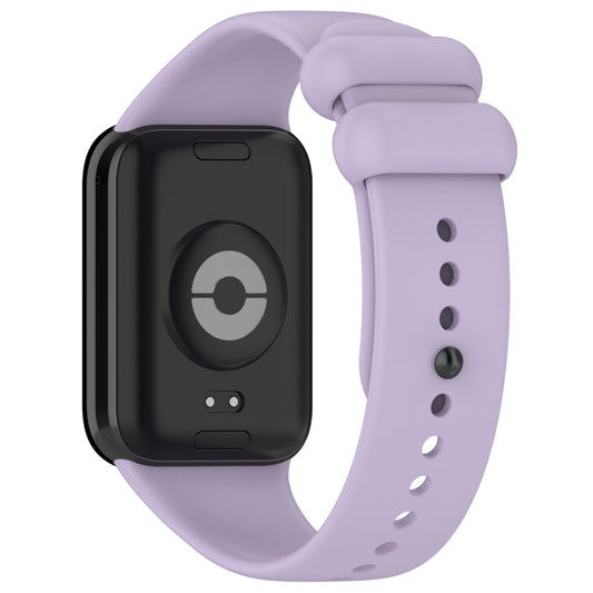 For Xiaomi Smart Band 9 Pro / 8 Pro Solid Color Black Buckle Silicone Watch Band(Purple) - Watch Bands by buy2fix | Online Shopping UK | buy2fix