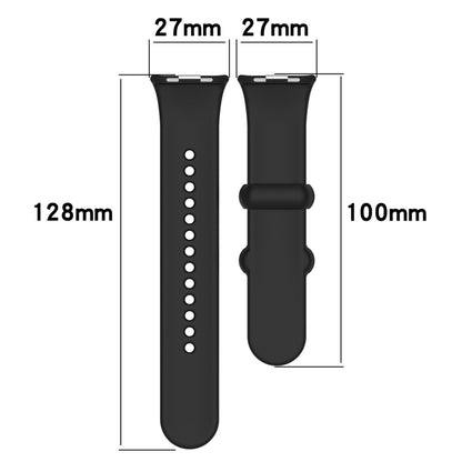 For Xiaomi Smart Band 9 Pro / 8 Pro Solid Color Black Buckle Silicone Watch Band(Dark Green) - Watch Bands by buy2fix | Online Shopping UK | buy2fix